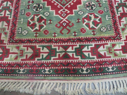 4' X 6' Vintage Handmade Turkish Kazak Design Wool Rug Carpet Nice