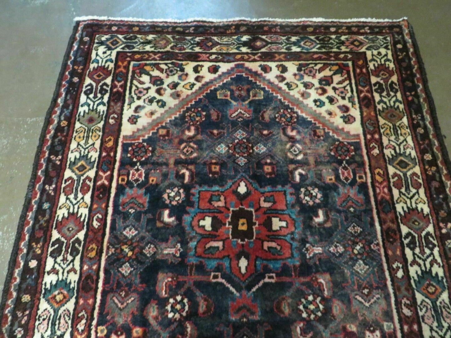 3' 6" X 10' 3" Antique Handmade Turkish Wool Runner Rug