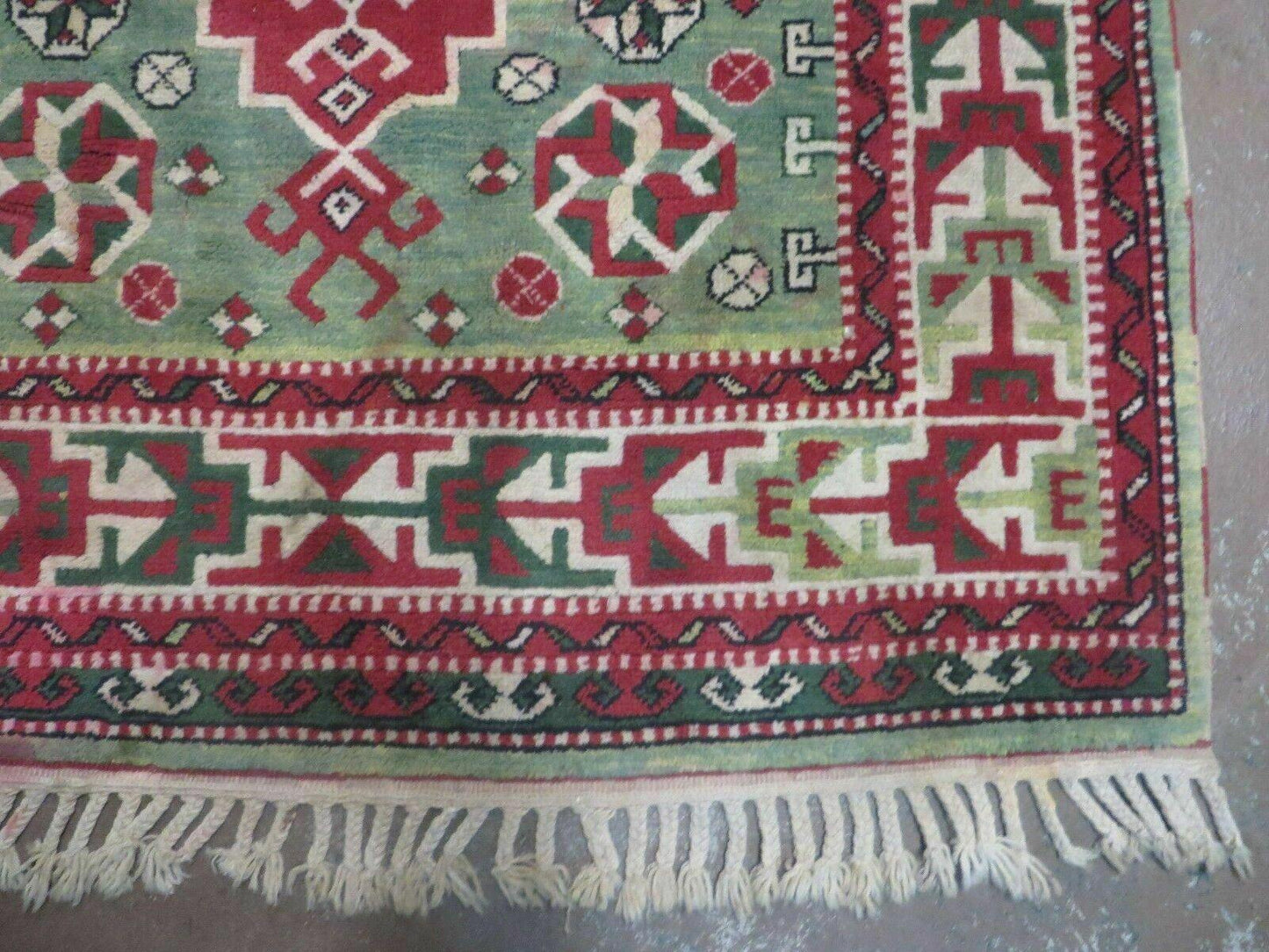 4' X 6' Vintage Handmade Turkish Kazak Design Wool Rug Carpet Nice