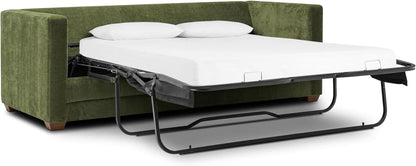 EightyTwoInches Pull Out Sofa Bed With Hidden Mattress