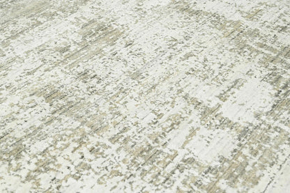 Multi Size Ivory, Gray Color Hand Knotted 100% Wool Modern & Contemporary Oriental Area Rug