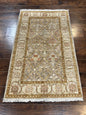 Pakistani Peshawar Rug 3x5, Safavieh Wool Handmade Hand Knotted Vintage Rug, Panel Design 3 x 5 Oriental Carpet