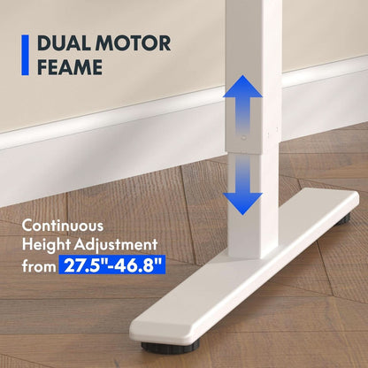 71 Inch Dual Motor Standing Desk With Memory Controller