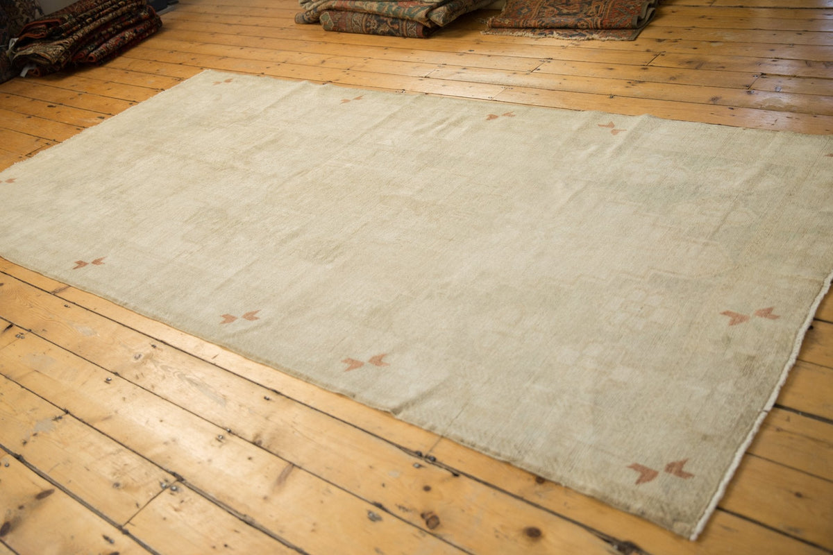 5x9.5 Vintage Distressed Oushak Carpet