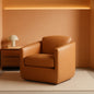 Brown 360 Degree Swivel Premium Upholstered Chairs