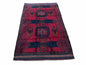 2' 10" X 4'6" Vintage Handmade Tribal Wool Rug Balouchi Rug Afghan Rug Red Black