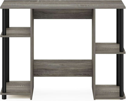 Jaya Computer Study Desk With Open Storage Grey Black