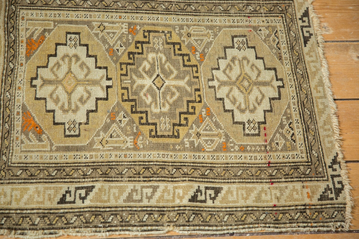 2x2.5 Antique Caucasian Square Rug Mat