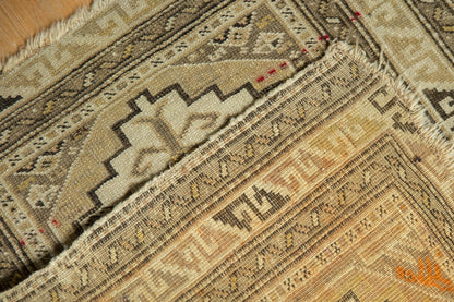 2x2.5 Antique Caucasian Square Rug Mat