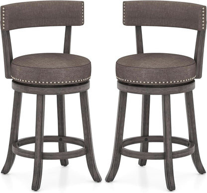 Swivel Bar Stools Set of Two for Kitchen