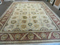9' X 12' Vintage Handmade Wool Rug Pakistani Floral Design Nice Vegetable Dye