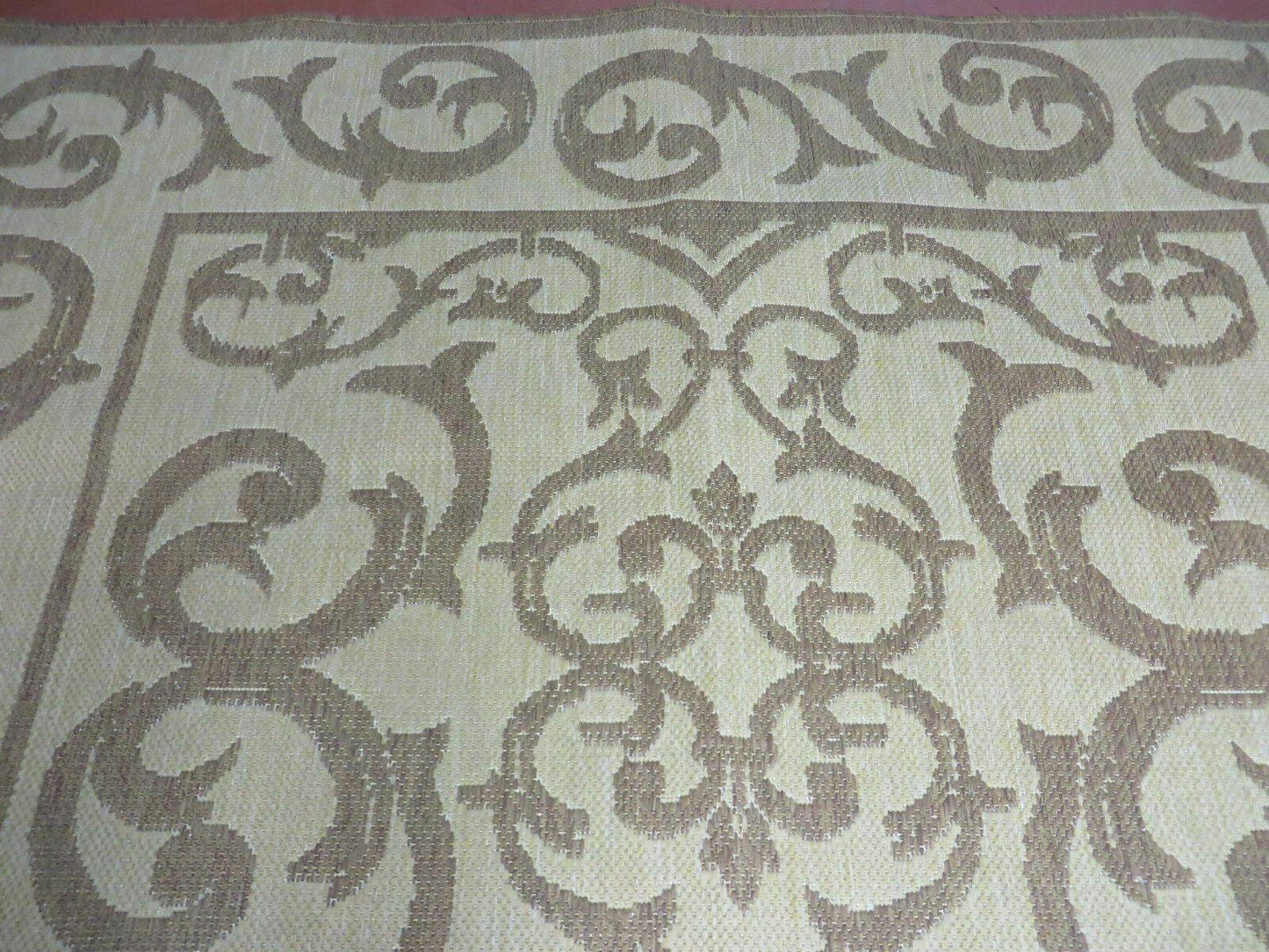 5' X 7' Machine Made Natural Fiber Jute Kilim Two Sided Rug Carpet Flat Weave Contemporary Design