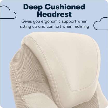 Executive Office Chair With AIR Lumbar Support Cream White