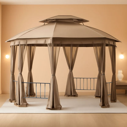 Replacement Canopy For Jefferies Gazebo Beige Whisper RipLock 350