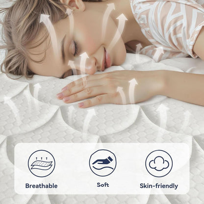 Queen Hybrid Mattress Gel Memory Foam Certipur US Certified