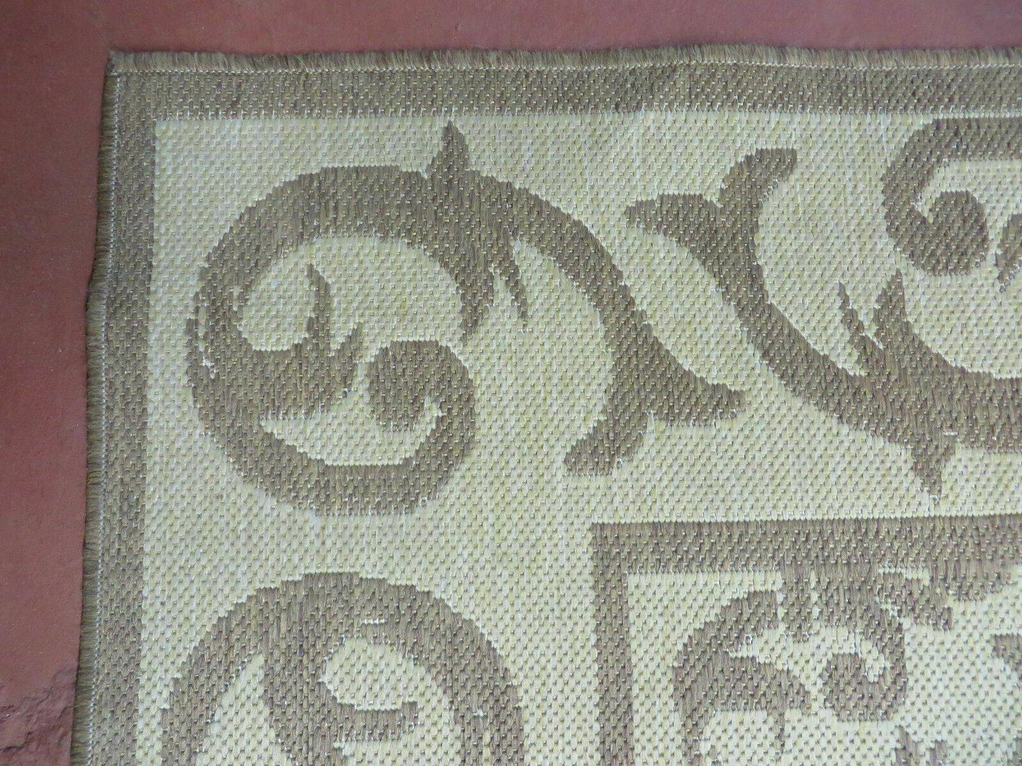 5' X 7' Machine Made Natural Fiber Jute Kilim Two Sided Rug Carpet Flat Weave Contemporary Design