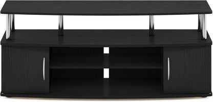 JAYA Entertainment Stand For 55 Inch TV Americano Chrome