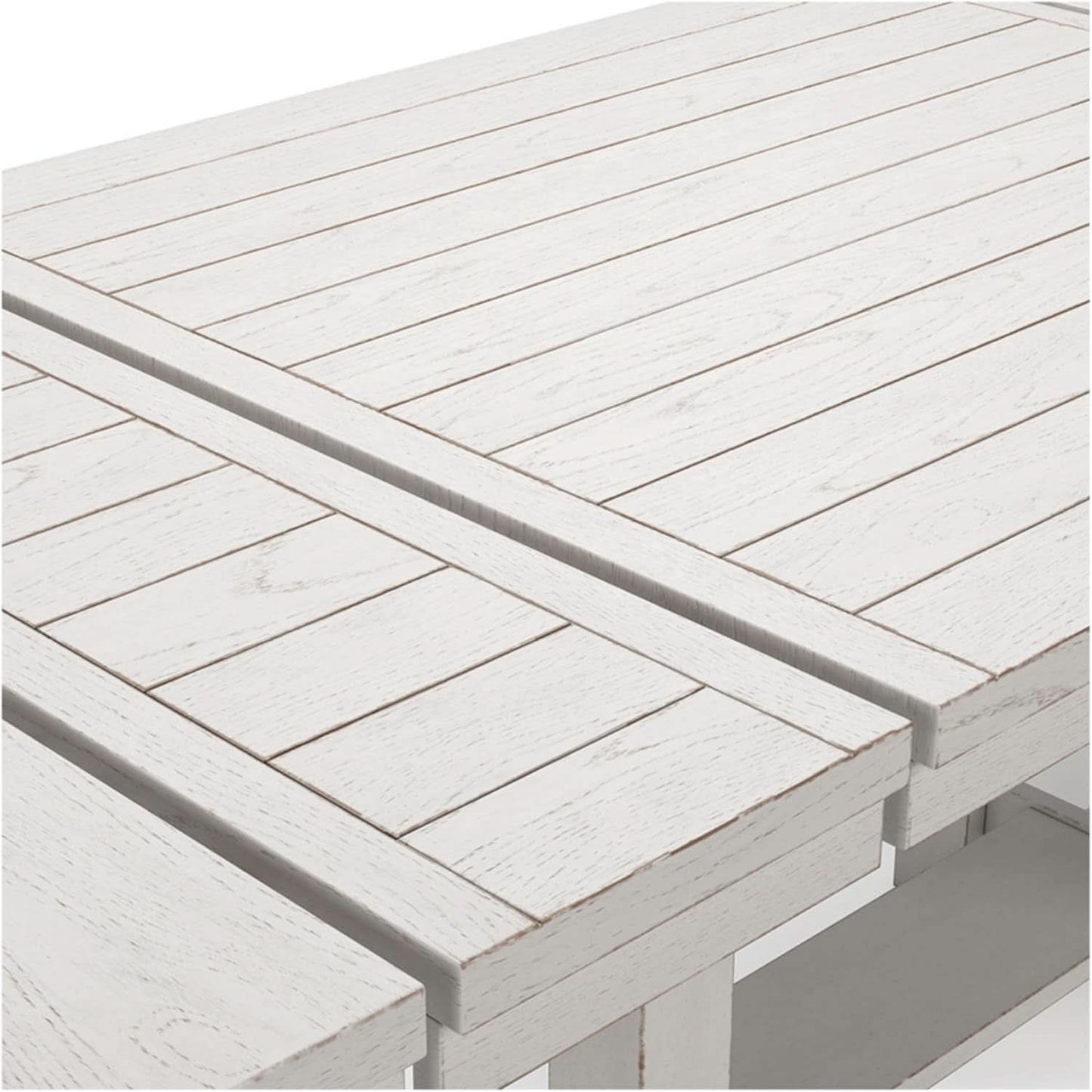 Robbinsdale Counter Height Dining Extension Table 42W 86D White