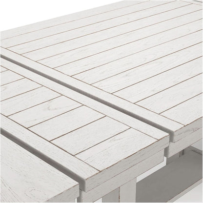 Robbinsdale Counter Height Dining Extension Table 42W 86D White