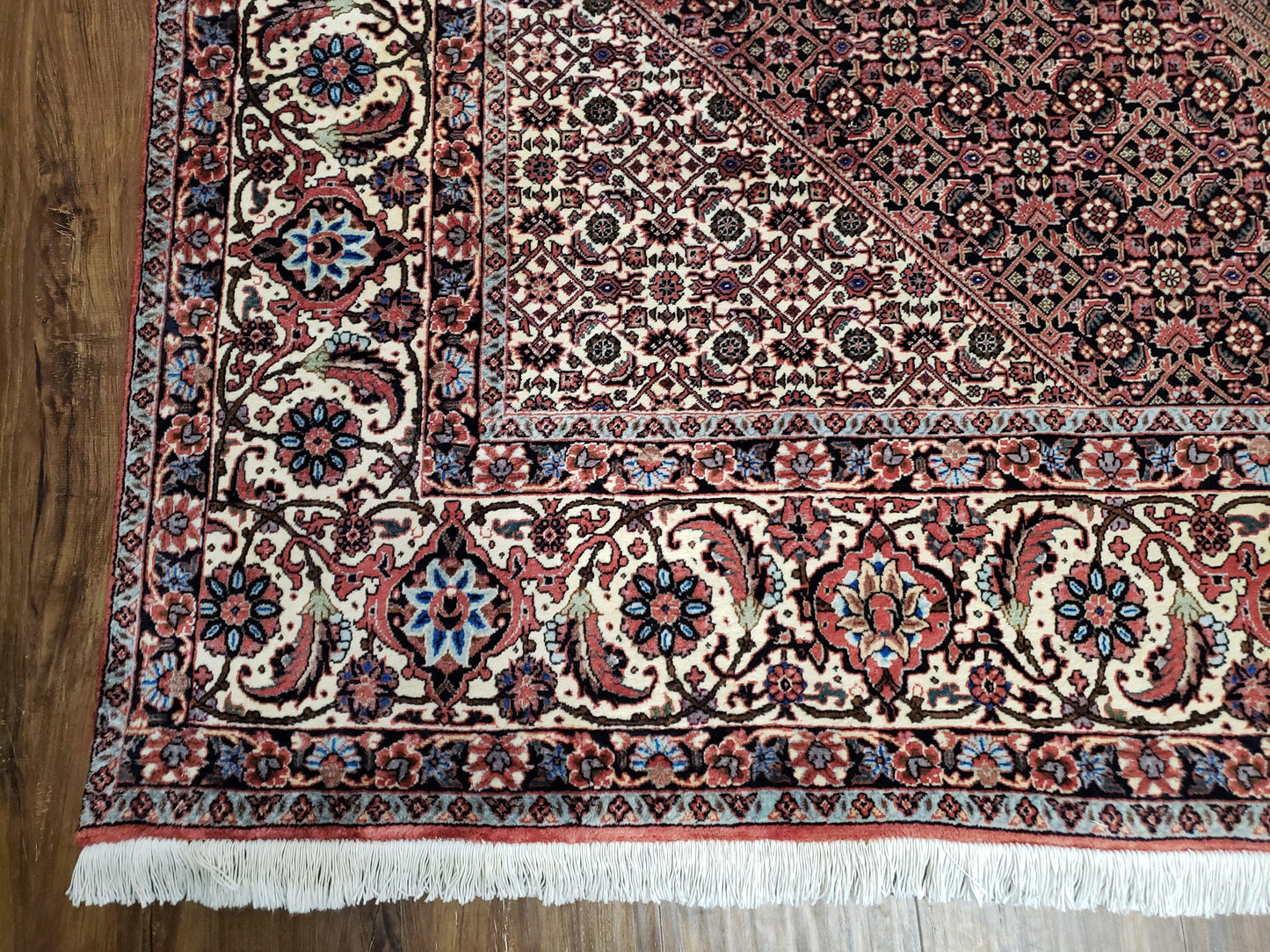 Persian Bijar Rug 8x11 - Herati Mahi Pattern