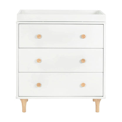 Lolly 3 Drawer Changer Dresser Removable Changing Tray White