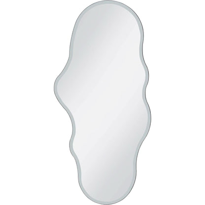 Full Length Wall Mounted Mirror 47x23 Frameless White