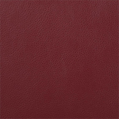 Red Faux Leather Reclining Loveseat With Manual Recline