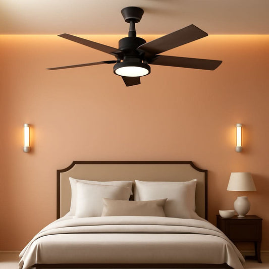 52 Inch Ceiling Fan With Light Remote Control Dimmable LED