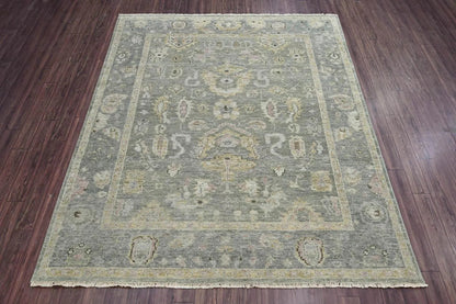 Multi Size Moss Hand Knotted Traditional Oushak Wool Oriental Area Rug