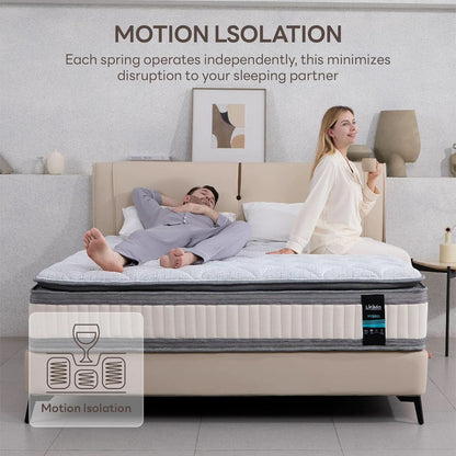 Full Gel Memory Foam Mattress TenInch Zoned Pressure Relief