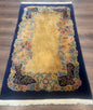 Chinese Wool Rug 3x5, Vintage Carpet, Handmade