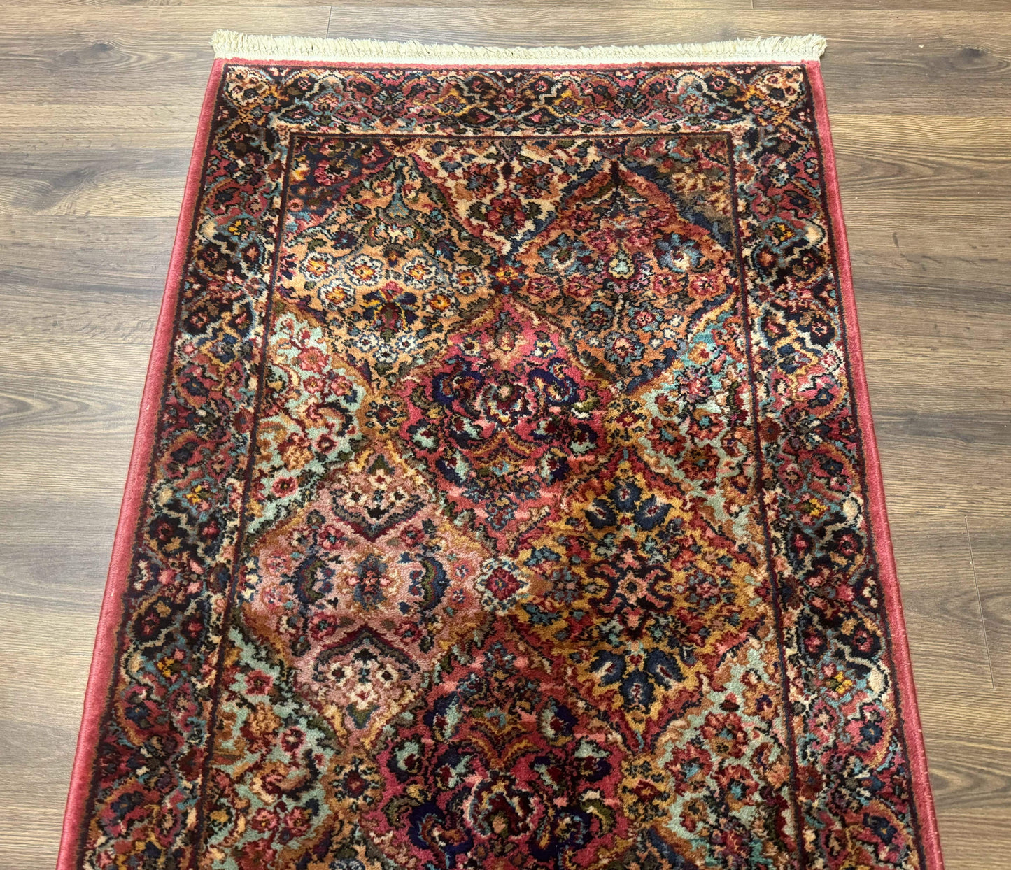 3x5 Karastan Multicolor Panel Kirman Rug #717, Wool Original 700 Series