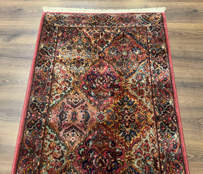 3x5 Karastan Multicolor Panel Kirman Rug #717, Wool Original 700 Series