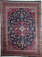 Persian Mashhad Hand Knotted Wool Area Rug 9’9” x 13’3”