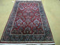 4' X 6' Vintage Handmade Fine India Jaipur Floral Oriental Wool Rug Red Nice