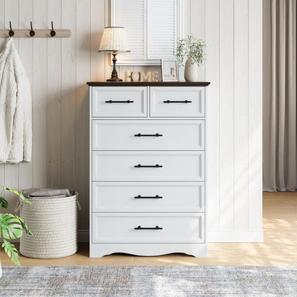 White Farmhouse Dresser FortyFourInchesTall Storage