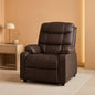 Brown Kids Recliner With Cup Holder And Adjustable Backrest