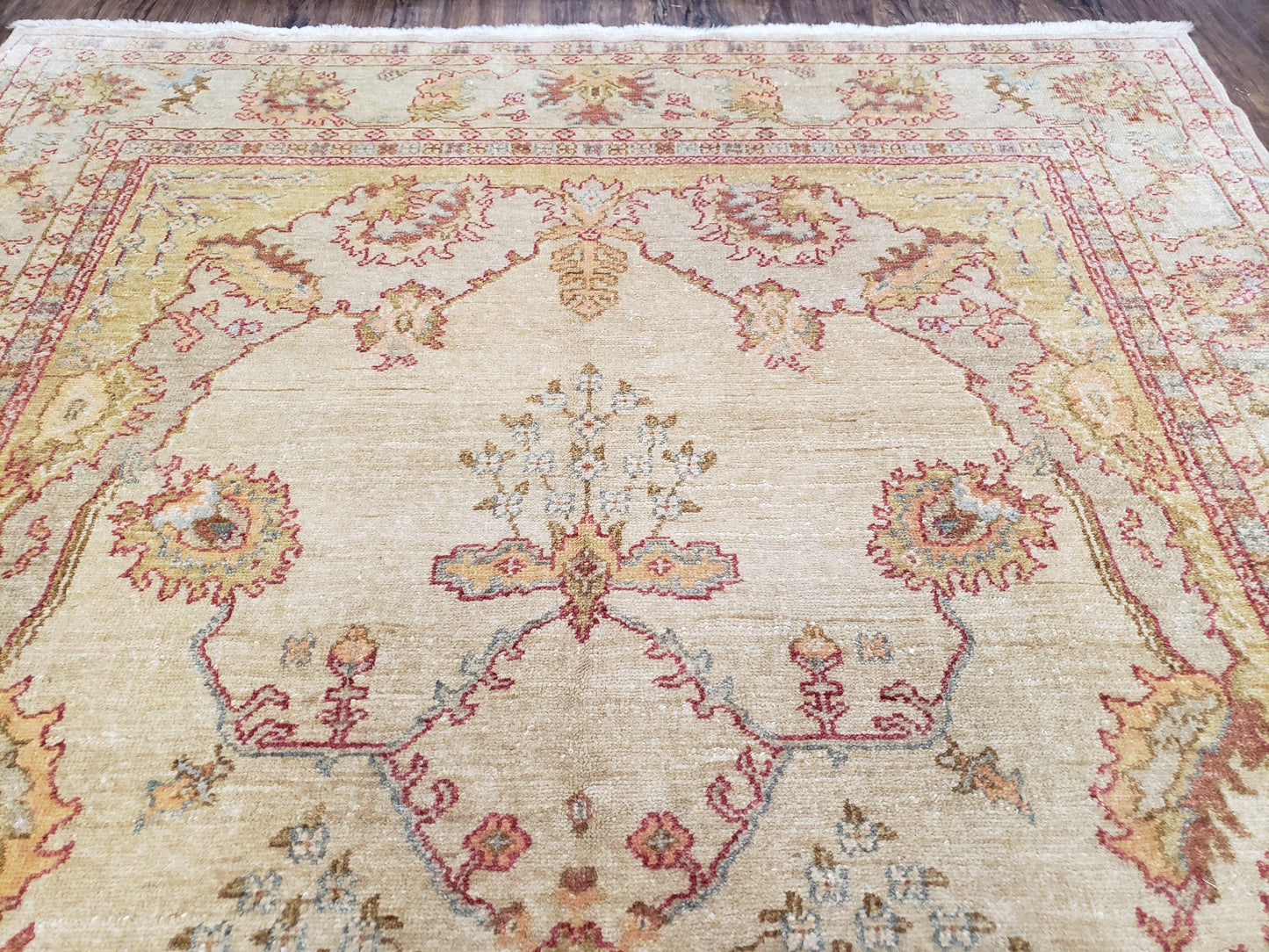 6x9 Turkish Oushak Rug, Wool Rug, Hand Knotted