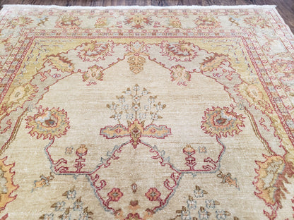 6x9 Turkish Oushak Rug, Wool Rug, Hand Knotted