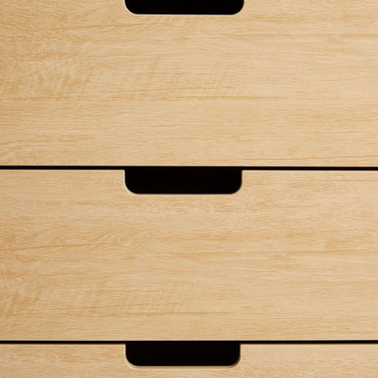 Mid-Century Modern 6-Drawer Dresser, 52 Inch Width