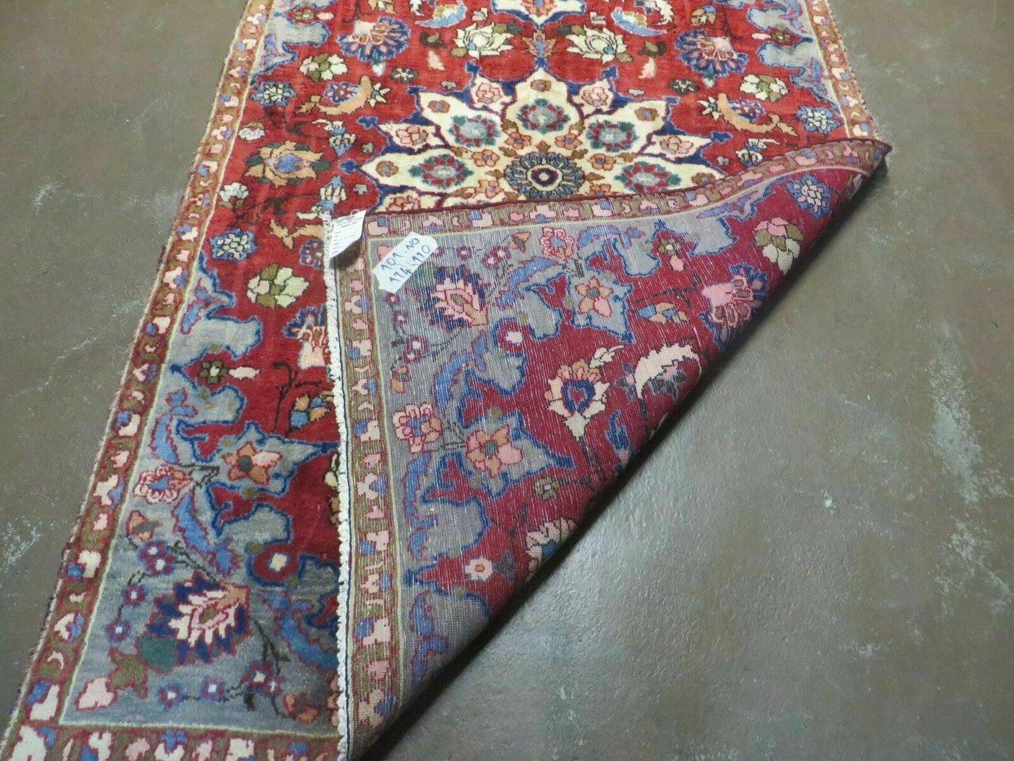 4' X 6' Antique Handmade India Floral Oriental Wool Rug Vegetable Dyes #120