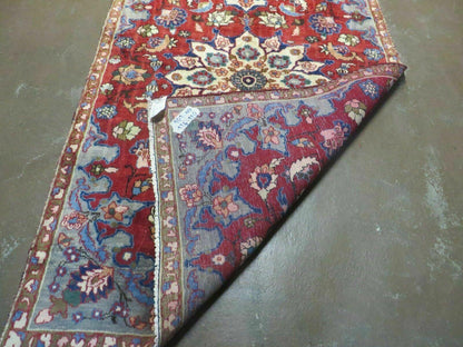4' X 6' Antique Handmade India Floral Oriental Wool Rug Vegetable Dyes #120