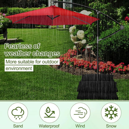 5 Pack 55 Pound Fillable Sandbags Outdoor Umbrella Bases