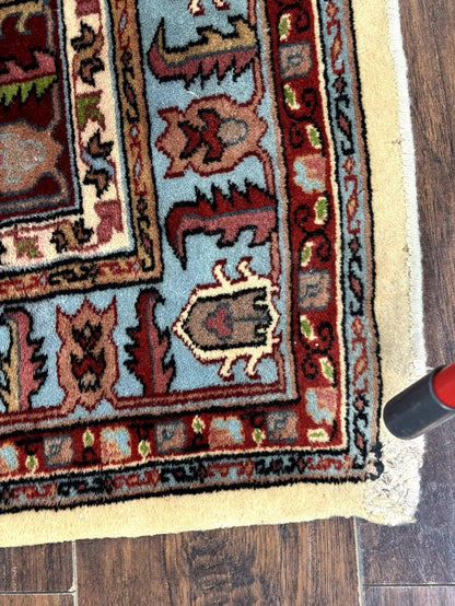 Turkish Kazak Rug 6x9, Geometric Medallions