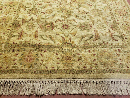 Belgium Power Loomed Rug 5x7, Vintage Oriental Wool Carpet, Beige