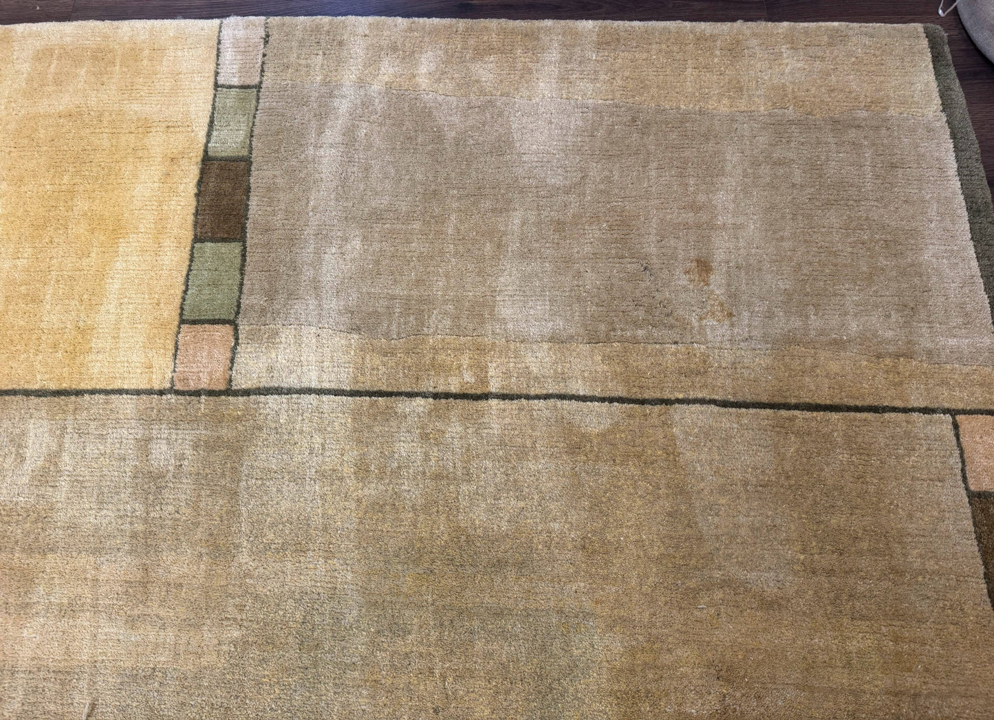 Tufenkian Tibetan Rug 12x16, Handmade Wool Modern Area Rug, Palace Size Carpet