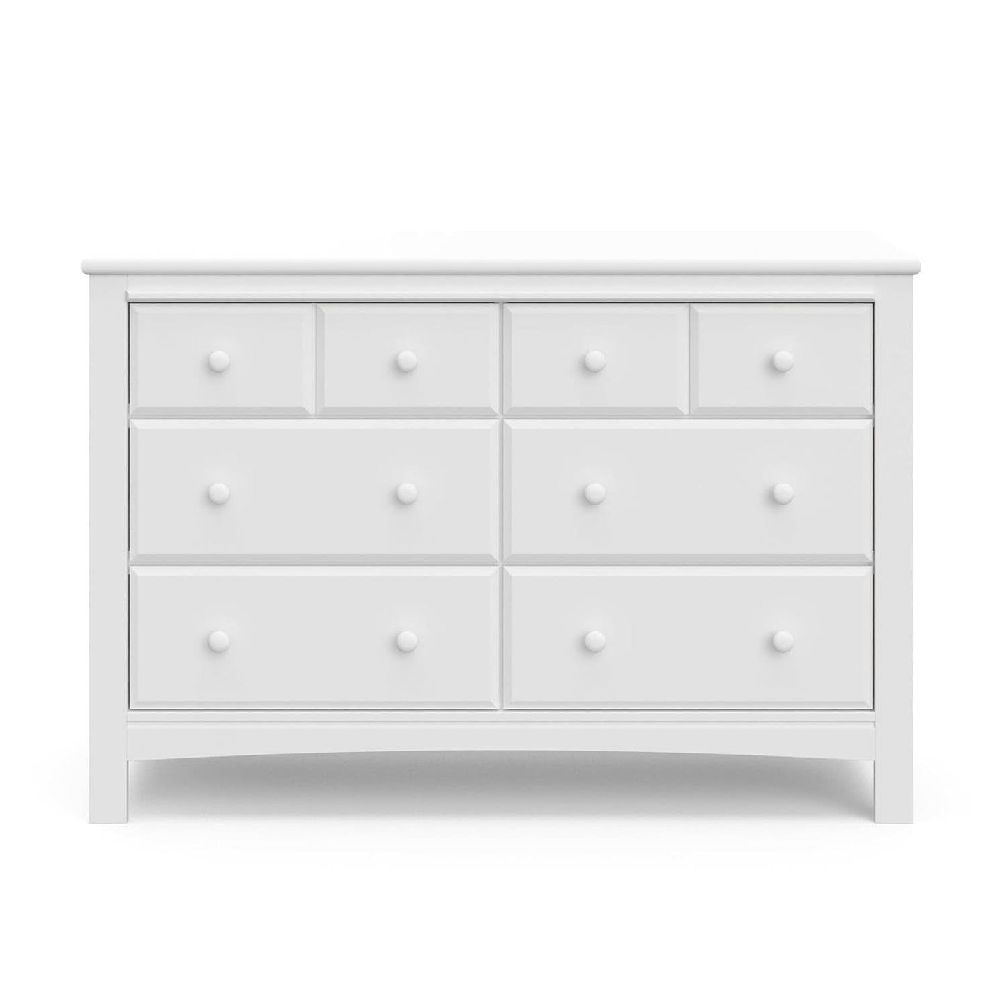 White Six Drawer Dresser For Nursery Organization Solutions