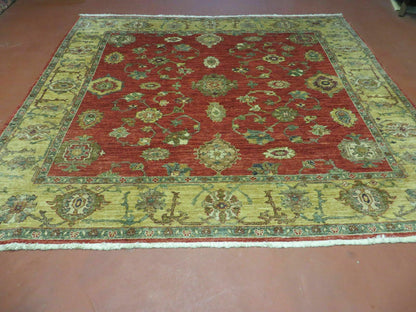 6.5' X 7' Vintage Handmade Egypt Agra Wool Rug Carpet Square Beauty