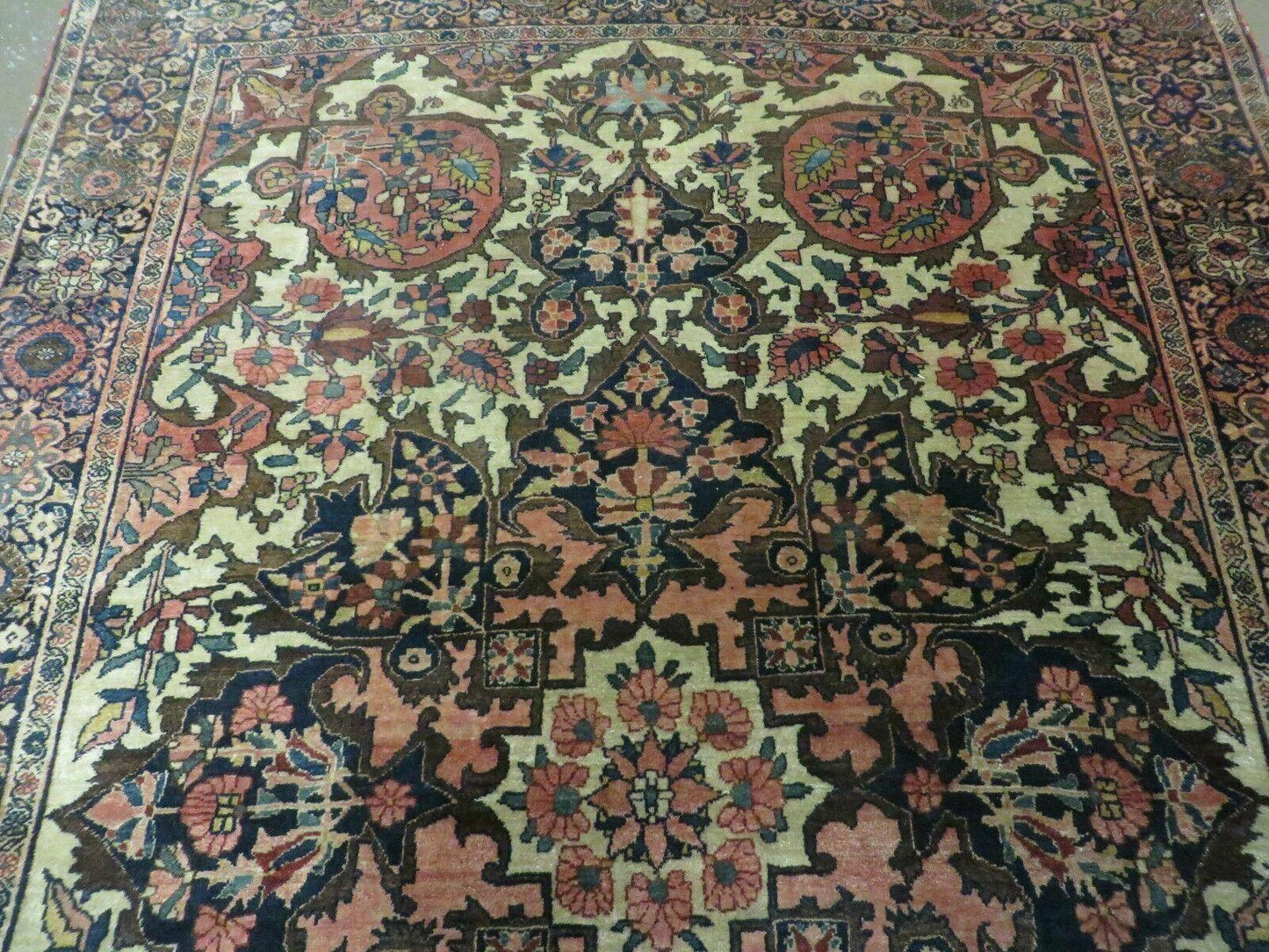 4' X 6' Antique Ultra Fine Handmade India Floral Oriental Wool Rug Carpet Nice