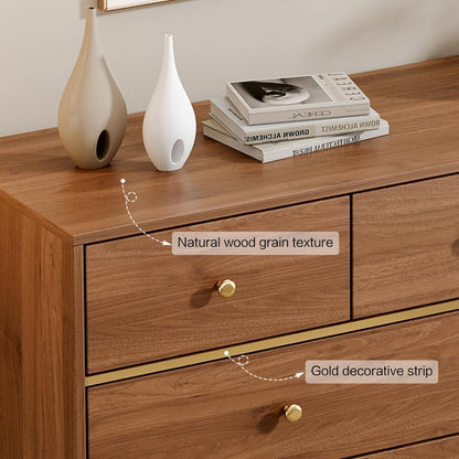 Dark Espresso Storage Cabinet Dresser With Anti Tip